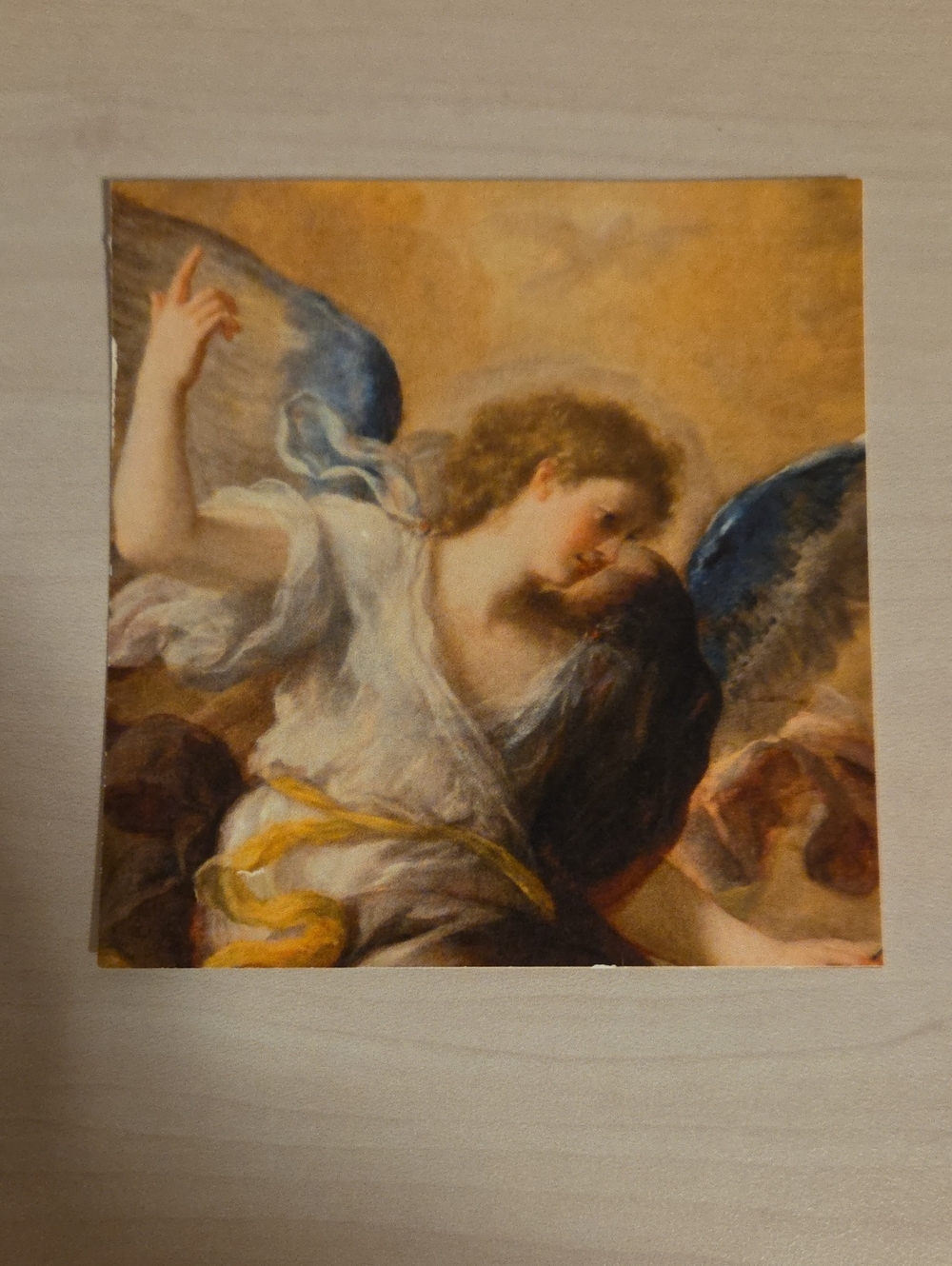 Square Bookmark with St. John Henry Newman Quote and Angel